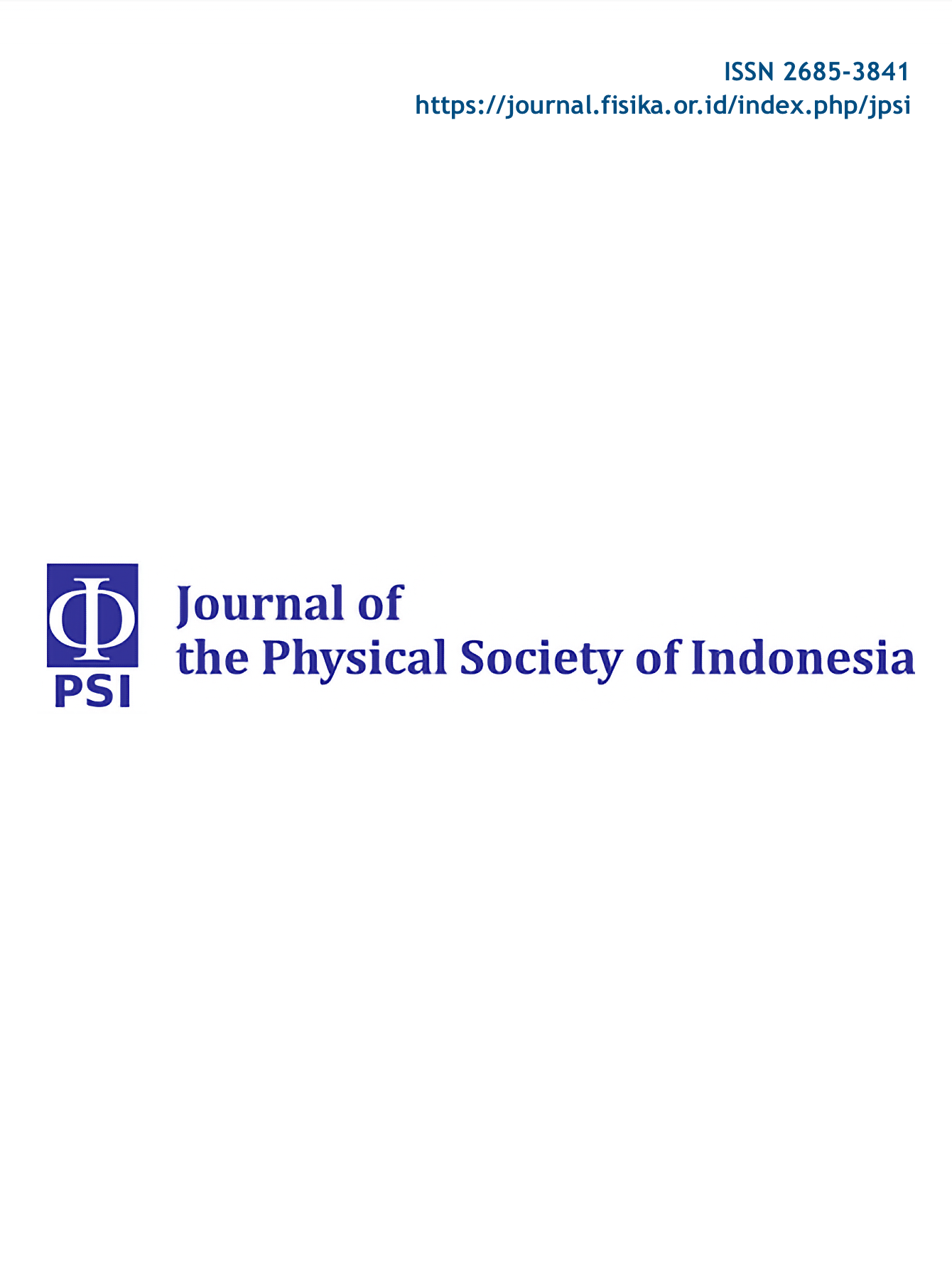 Journal of the Physical Society of Indonesia